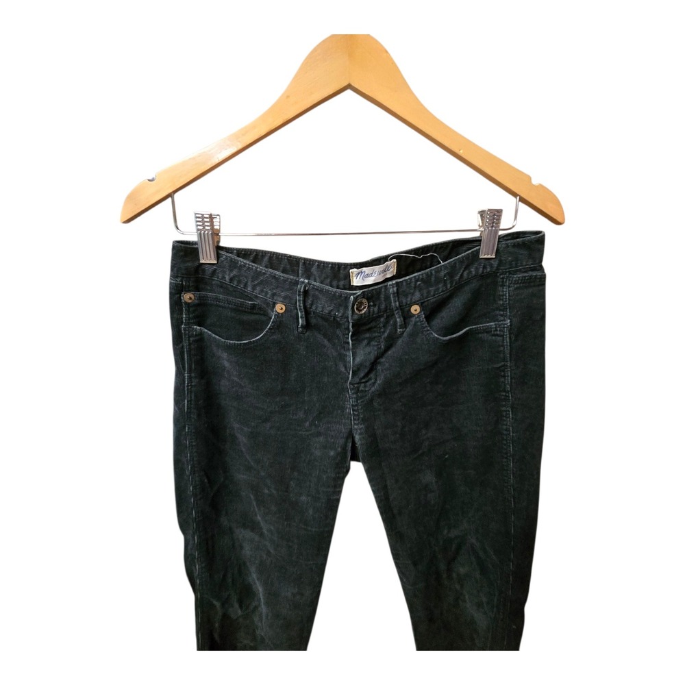 MADEWELL Corduroy Pants Skinny Low Rise Size 27x32 Green‎